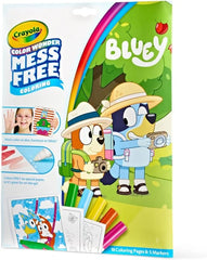 Crayola Bluey Color Wonder Coloring Set, 18 Mess Free Toddler Coloring Pages & 5 Markers, Bluey Activity Set for Kids, Gift for Toddlers, Ages 3+
