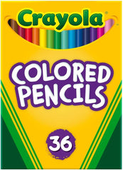 Crayola Colored Pencils (36ct), Kids Pencil Set, Pre-Sharpened Coloring Book Pencils for Kids & Adults, Arts & Crafts Supplies, Coloring Gift, Ages 3+