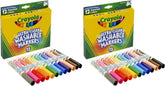 Crayola Broad Line Markers,Washable Markers for Kids,Assorted Colors,Arts & Crafts Supplies,For Coloring Books & Art Projects,Ages 3+,12 Count (Pack of 2)
