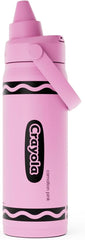 CamelBak Crayola Chug Insulated Stainless Steel Water Bottle, Cold Retention with Spill Resistant Lid for School and Everyday Hydration, 16oz, Carnation Pink