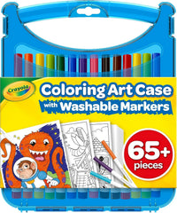 Crayola Super Tips Coloring Art Case with Coloring Pages, Kids Gift, 65+ Pieces, Packaging May Vary