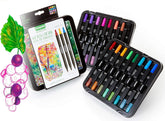 Crayola Sketch & Detail Dual-Tip Markers (16ct), Adult Coloring Set, 32 Colors, Fine & Brush Tip Art Markers, For Calligraphy & Drawing