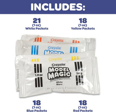 Crayola Model Magic (75ct), Kids Modeling Clay Alternative, 1oz Packs, Teacher Appreciation School Supplies & Classroom Essentials, Air Dry Clay, Ages 3+