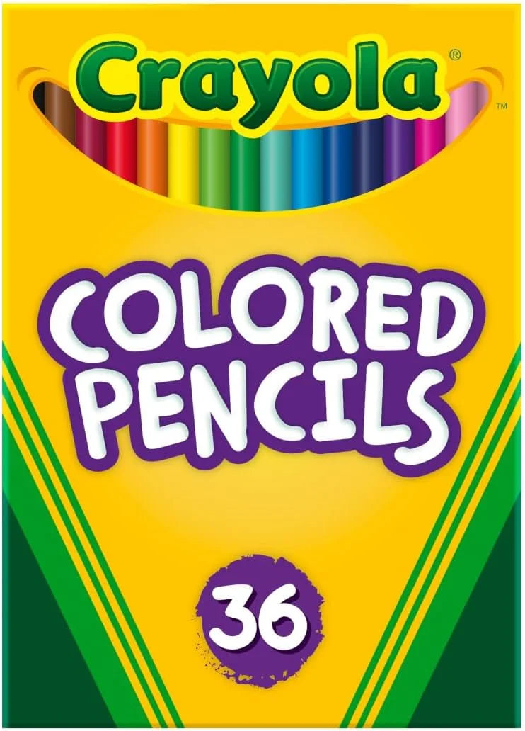 Crayola Colored Pencils (36ct), Kids Pencil Set, Pre-Sharpened Coloring Book Pencils for Kids & Adults, Arts & Crafts Supplies, Ages 3+ (Pack of 12)