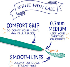 Crayola Colored Gel Pens for Kids and Adult Coloring, Washable Pens Medium Point, 14 Count