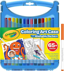Crayola Super Tips Coloring Art Case with Coloring Pages, Kids Gift, 65+ Pieces, Packaging May Vary