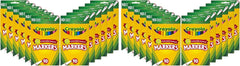 Crayola Fine Line Markers for Kids, Bulk Coloring Markers for School, 10 Assorted Colors, Essential Teacher Classroom Supplies, Ages 3, 4, 5, (Pack of 24)