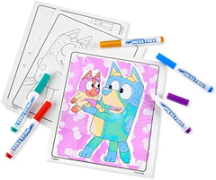 Crayola Bluey Color Wonder Coloring Set, 18 Mess Free Toddler Coloring Pages & 5 Markers, Bluey Activity Set for Kids, Gift for Toddlers, Ages 3+