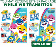 Crayola Baby Shark Color Wonder Pages, Mess Free Coloring for Toddlers, Coloring Activity, Travel Activities, Toddler Toys & Gifts, 3+
