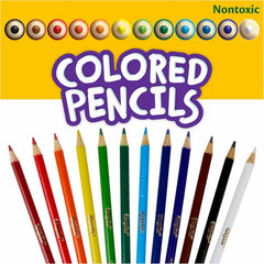 Crayola Bulk Colored Pencils for Kids (24pk) - 12 Assorted Colors, Art Supplies For Crafts & Coloring Books, Bulk Preschool & Kindergarten Classroom Supplies (Packaging May Vary) (Pack of 2)