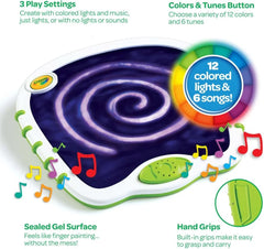 Crayola Toddler Touch Lights, Musical Sensory Toys for Toddlers, Essential Easter Basket Stuffers & Gifts, Light Up Drawing Pad, Mess Free Painting, Travel Activity, 2+ (Pack of 2)