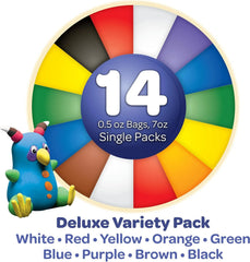 Crayola Model Magic Deluxe Variety Pack (14ct), Kids Air Dry Clay, 7oz, Bulk Modeling Clay Alternative, Gift for Kids, Ages 4+ (Pack of 3)