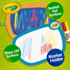 Crayola 2-in-1 Doodle Board for Toddlers, Squishy & Erasable Drawing Tablet, Educational Toddler Toy, Travel Activity, Sketching Pad, Gift for Kids